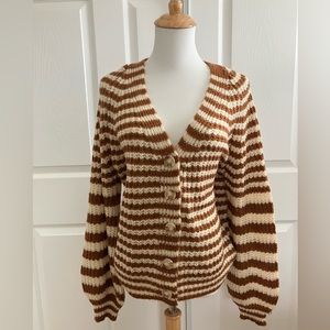 Vici oversized striped cardigan NWT XS